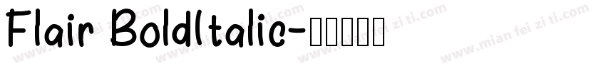 Flair BoldItalic字体转换